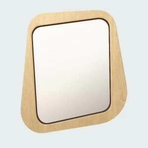 Зеркало настенное малое темно-коричневое Woodi WOODI ДИЗАЙНЕРСКИЕ 00-3966361 Коричневый