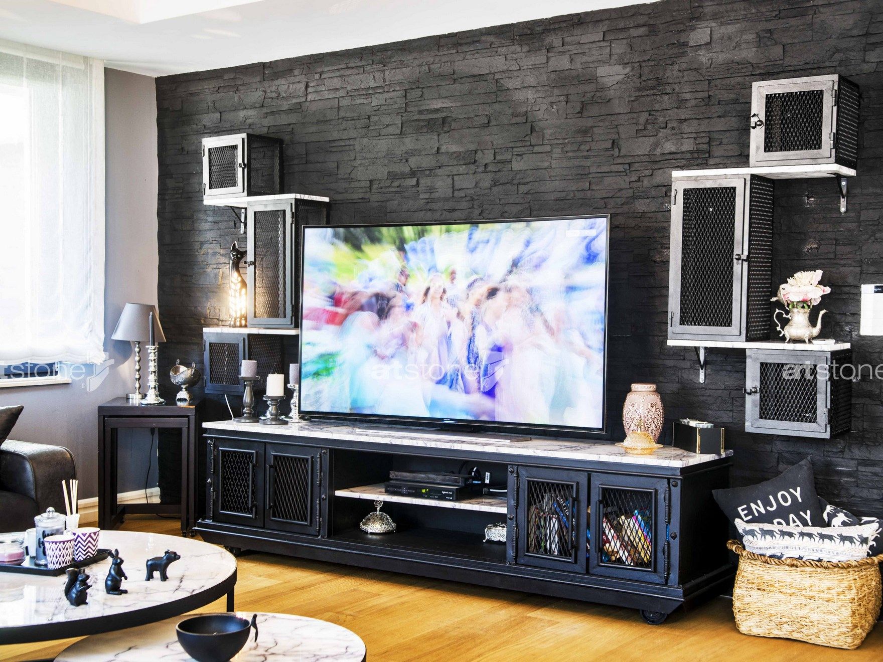 Панель с трехмерными эффектами из стекловолокна для внутреннего / наружного эффекта камня Artstone Panel Systems LASCAS ARCH-00131276 - Вид №1