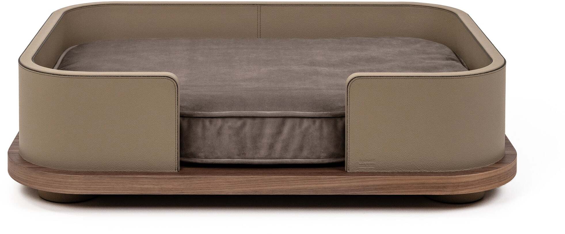 Кровать для питомца - 84X64XH22 см / pebble-leather_cream