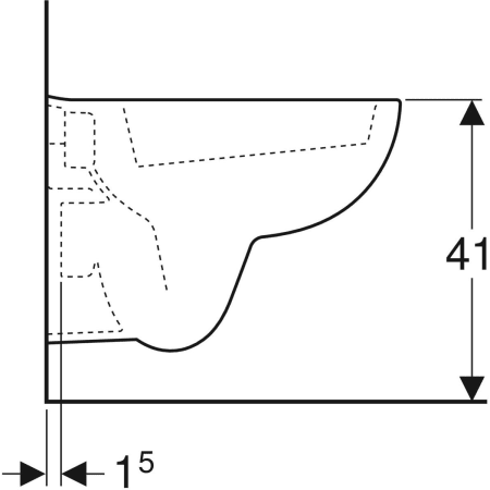 203245000 Подвесной унитаз настенный Белый Geberit  Германия  - Вид №4