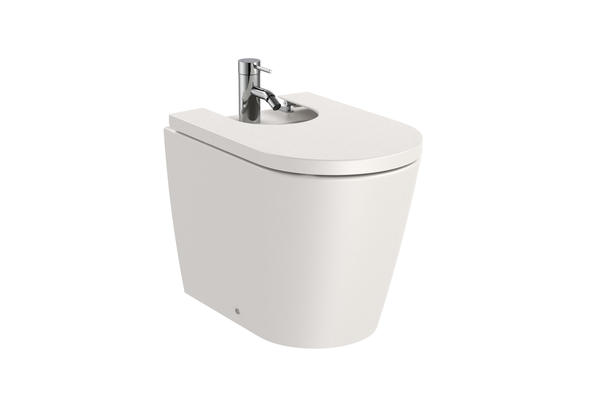 AZ57521650 ROUND - Биде настенное с мягкой крышкой ROCA Inspira 