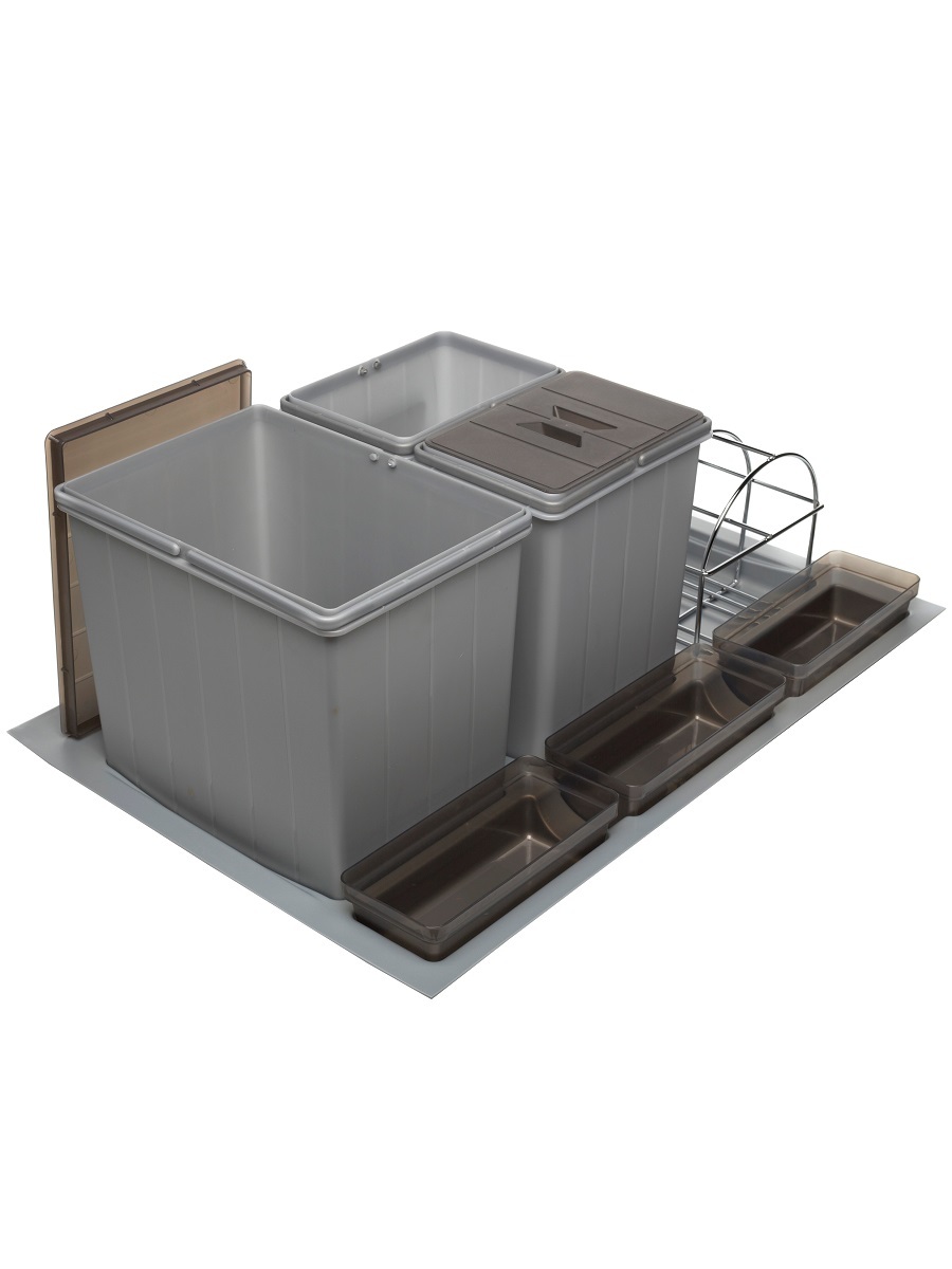 Система сортировки мусора Omega Duet 800/31 Metallic Grey NAVAKO 10115 - Вид №2