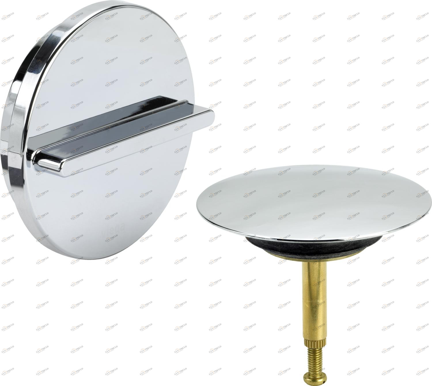 Канализационная арматура  Сифоны для ванн и душевых поддонов  Multiplex VIEGA 765 910 1) Модель 6154.0 Santreyd 