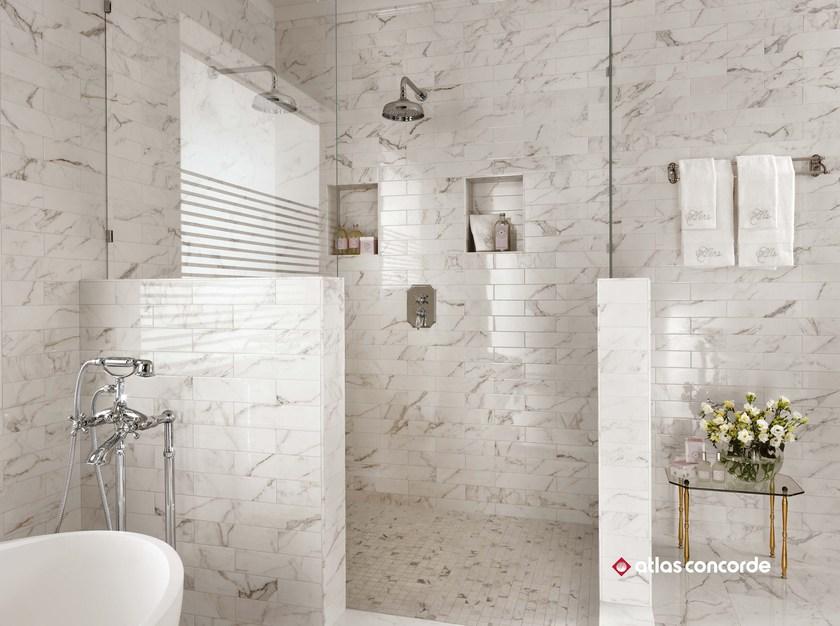 Atlas Concorde Белая плитка для стен с эффектом мрамора Brick atelier sun-id-1364938 - Вид №2