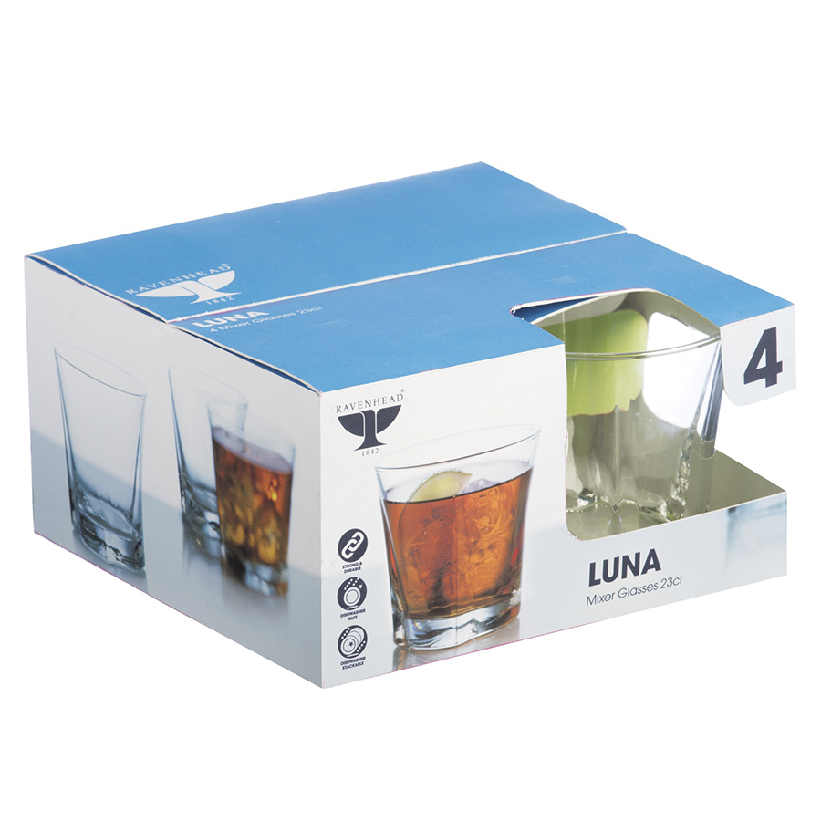 R0041.515 Набор из 4 стаканов luna 230 мл Ravenhead  - Вид №4