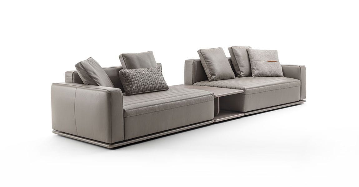 Кожаный модульный диван Frigerio Эдди ARCH-00080524 - Вид №1