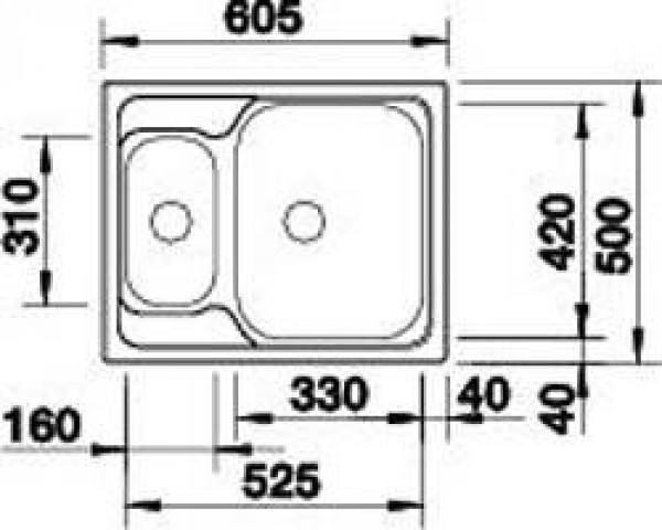 511949 Кухонная мойка Blanco Tipo 6  Blanco Tipo - Вид №4
