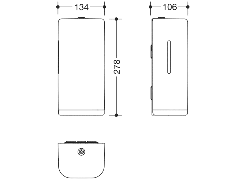 477.06B10298 Сенсорный электронный дозатор мыла HEWI Neuheiten SAN  - Вид №5