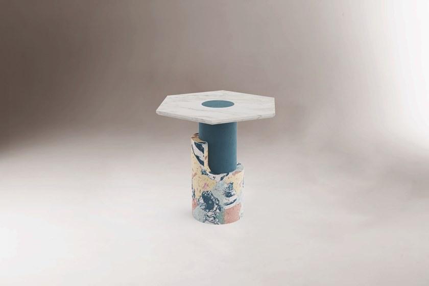 DOOQ Высокий круглый мраморный стол sun-id-1470229 - Вид №2