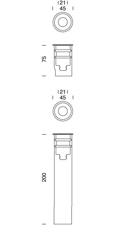 Из нержавеющей стали напольные светодиодные карты Platek Nano ARCH-00110092 - Вид №12