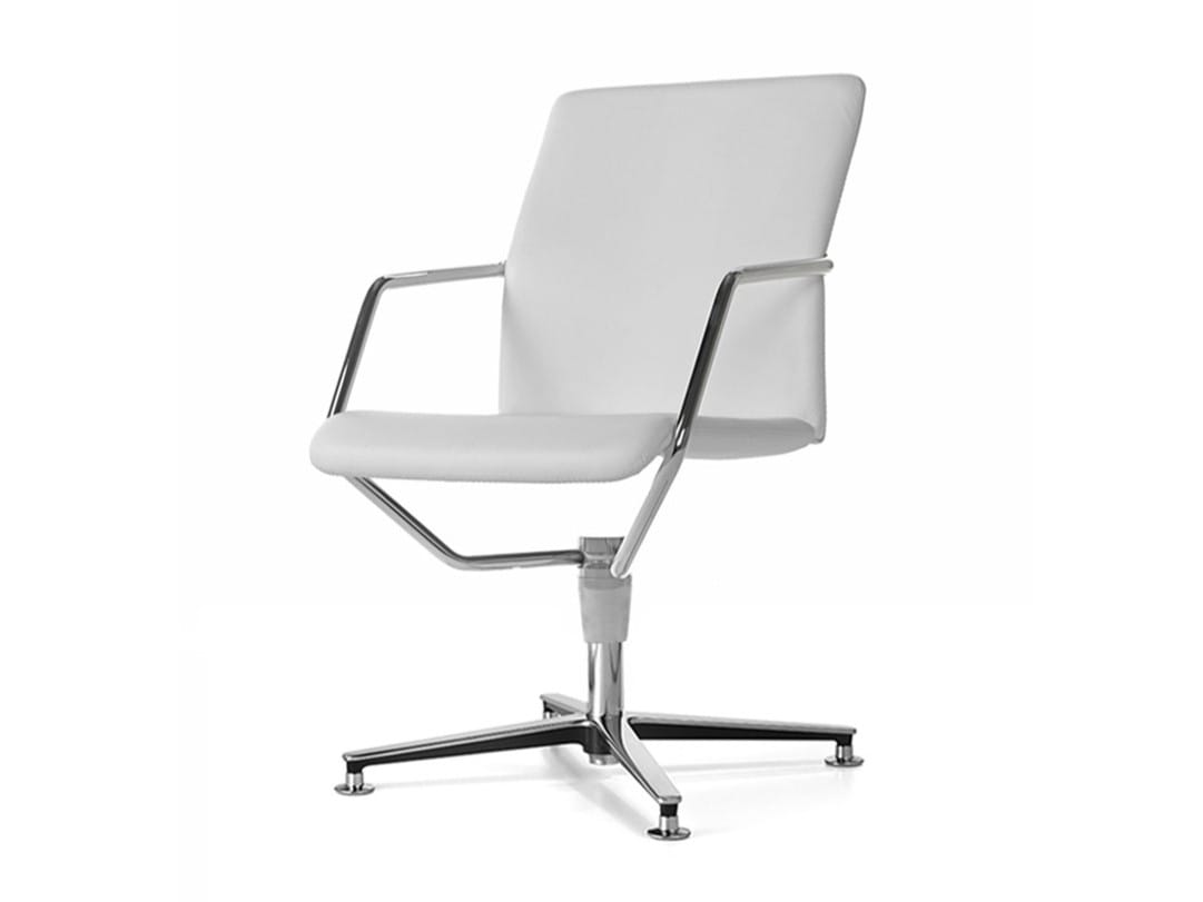 4-спицевое кожаное офисное кресло SITIA время ARCH-00146451