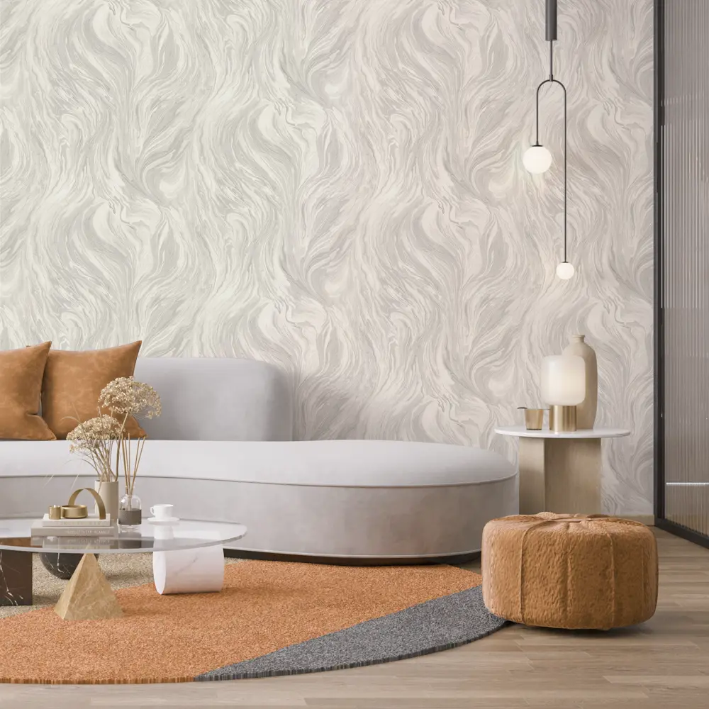 Обои флизелиновые Московская обойная фабрика Байкал серые 1.06 м 4205-5 STLM-2179239 - Вид №2