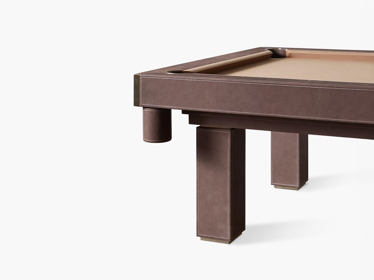 Кожаный прямоугольный бильярдный стол Hermelin biliardi новинка 2024 ARCH-00063813 - Вид №2
