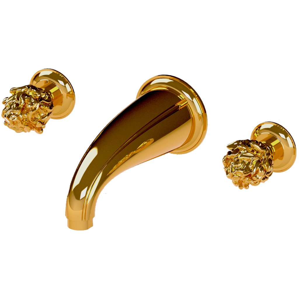 C65-1303 C65-1303 Настенный комплект для раковины на 3 отверстия ODIOT Cristal & Bronze ODIOT - Вид №1