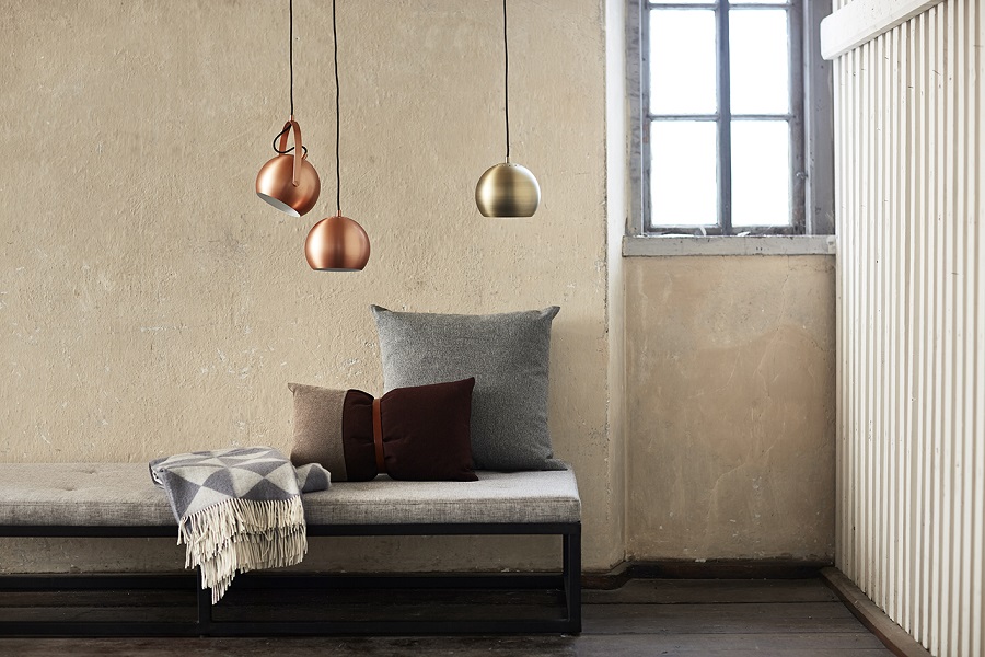 Лампа подвесная Ball, состаренная бронзовая, матовое покрытие Frandsen 11152205001 - Вид №1