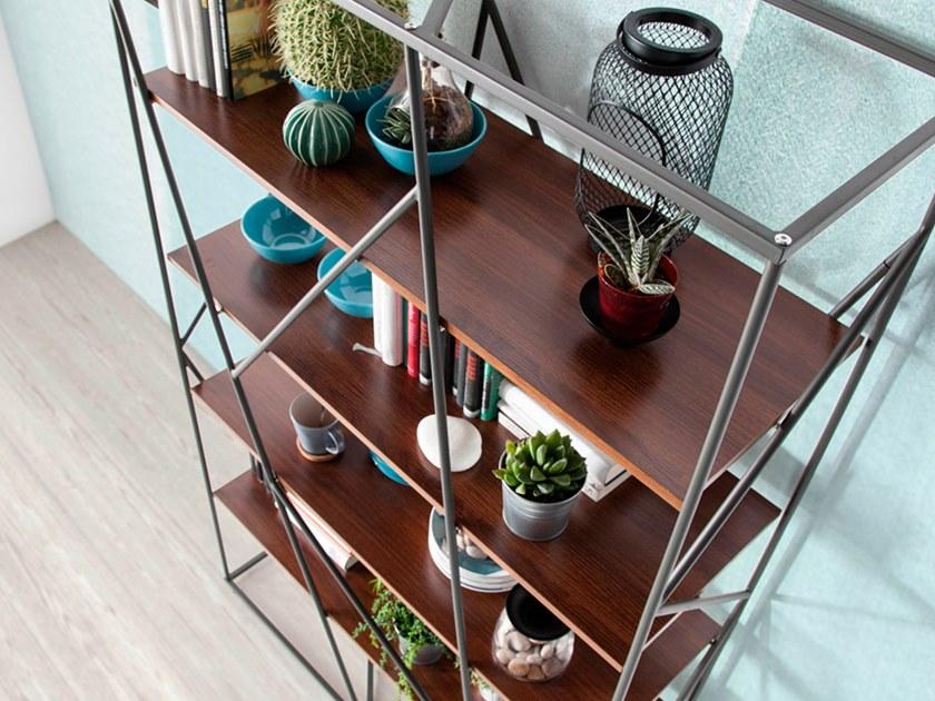 Angel Cerdá Открытый двусторонний книжный шкаф из стали и дерева Nature life 3103 Angel Cerda - Вид №5