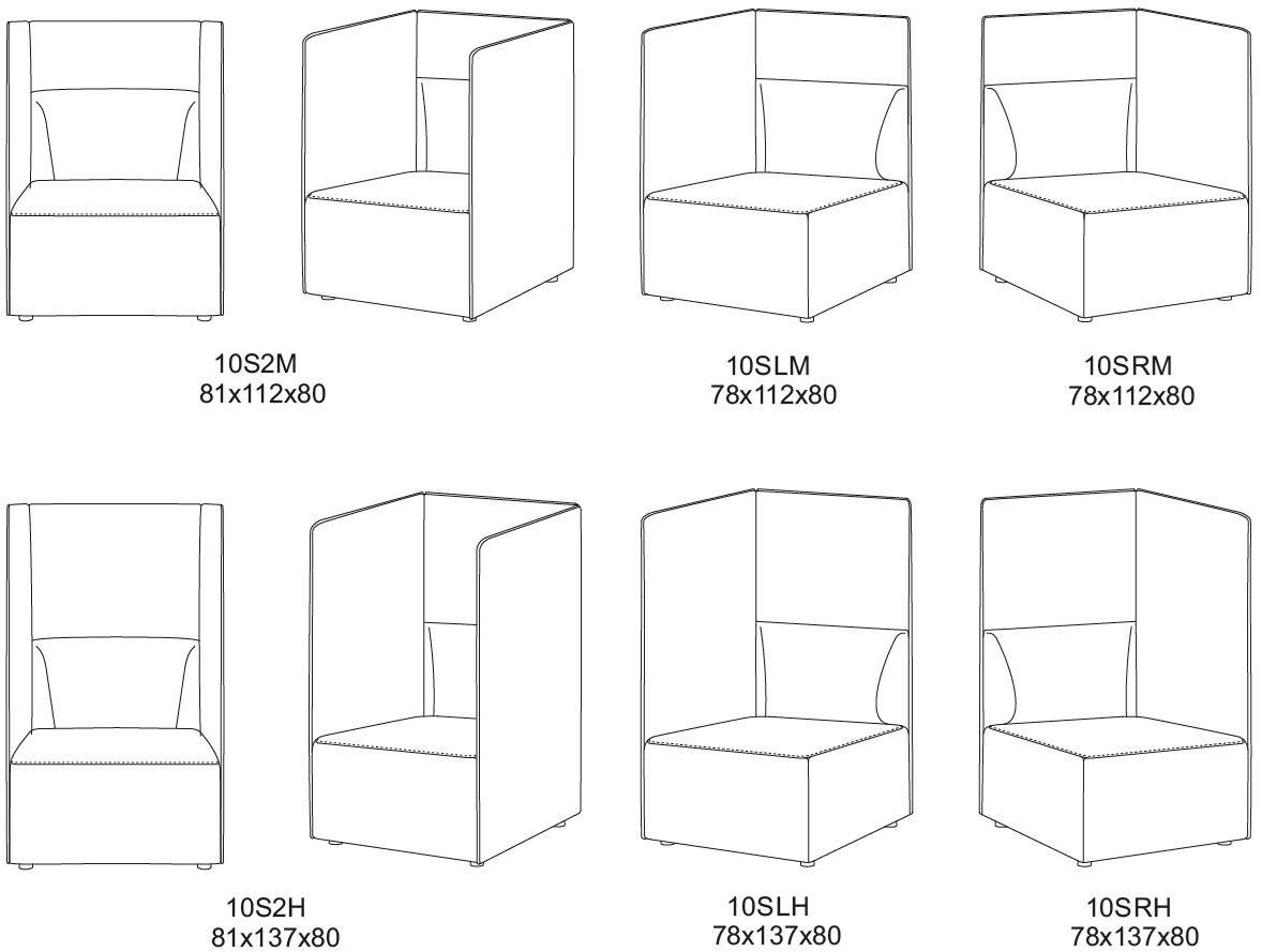 Recor Home Кресло из ткани с подлокотниками с высокой спинкой Central sun-id-1351212 - Вид №3