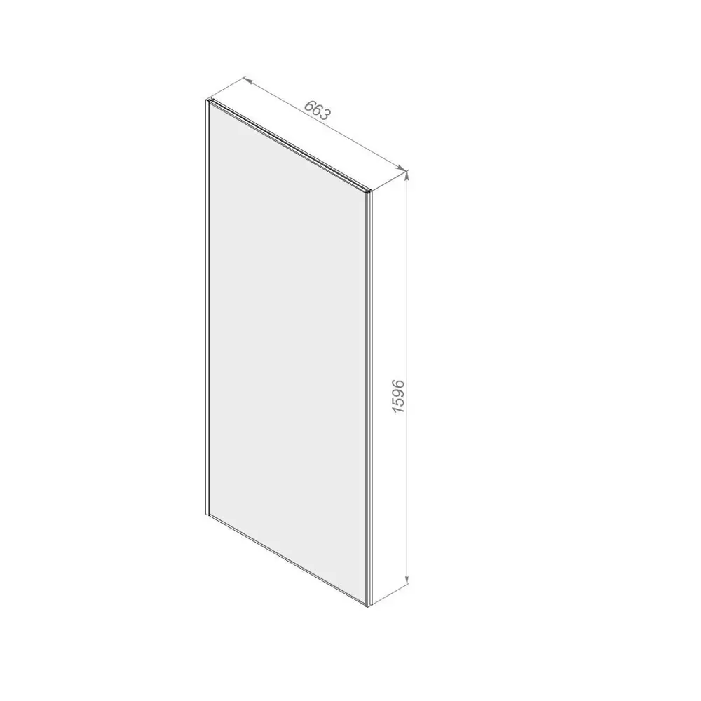 Стенка для душевой ширмы Domani-Spa Delight 1/4 круга высокий поддон 90x90 см цвет черный STLM-2064244 - Вид №1