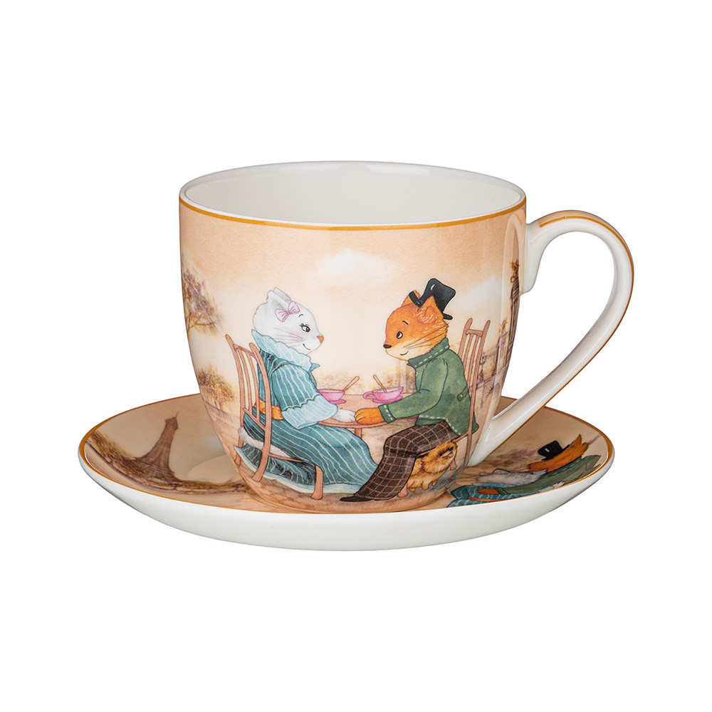 415-2204 Посуда фарфоровая Чайная пара"FASHION PRINCESS" 430 мл Lefard 