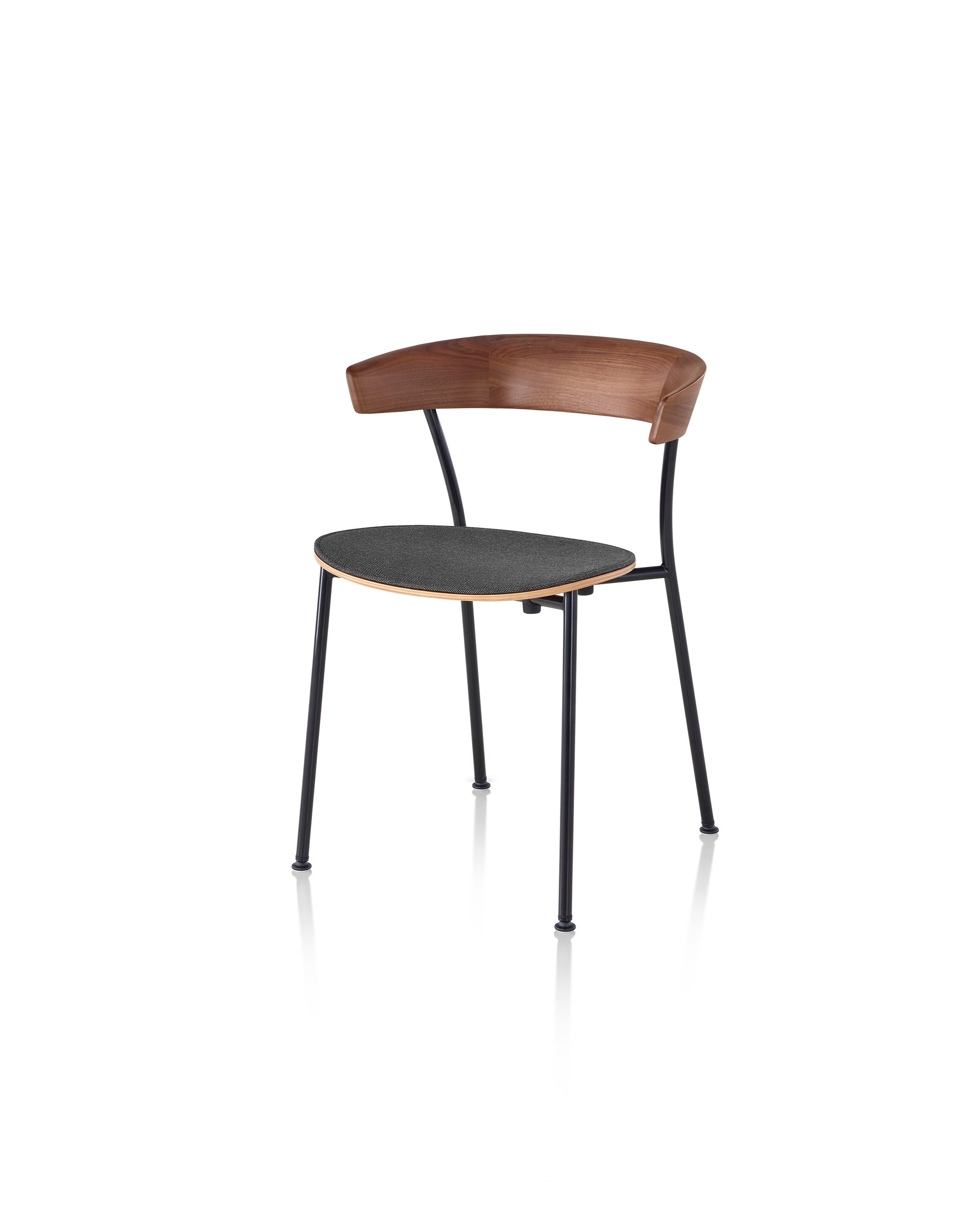 Стул со встроенной подушкой и деревянным или металлическим основанием Herman Miller Leeway ARCH-00054458 - Вид №13