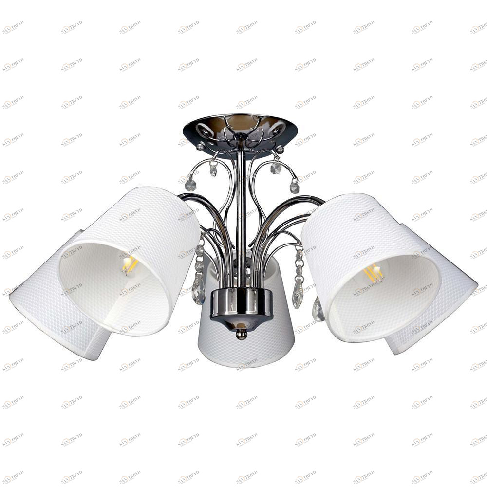 Потолочная люстра Omnilux Novello OML-56307-05 OMNILUX NOVELLO 336892 Белый;хром 