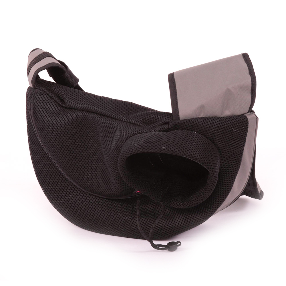 ПР0057168 Сумка-слинг для собак серая YORIKI  - Вид №1