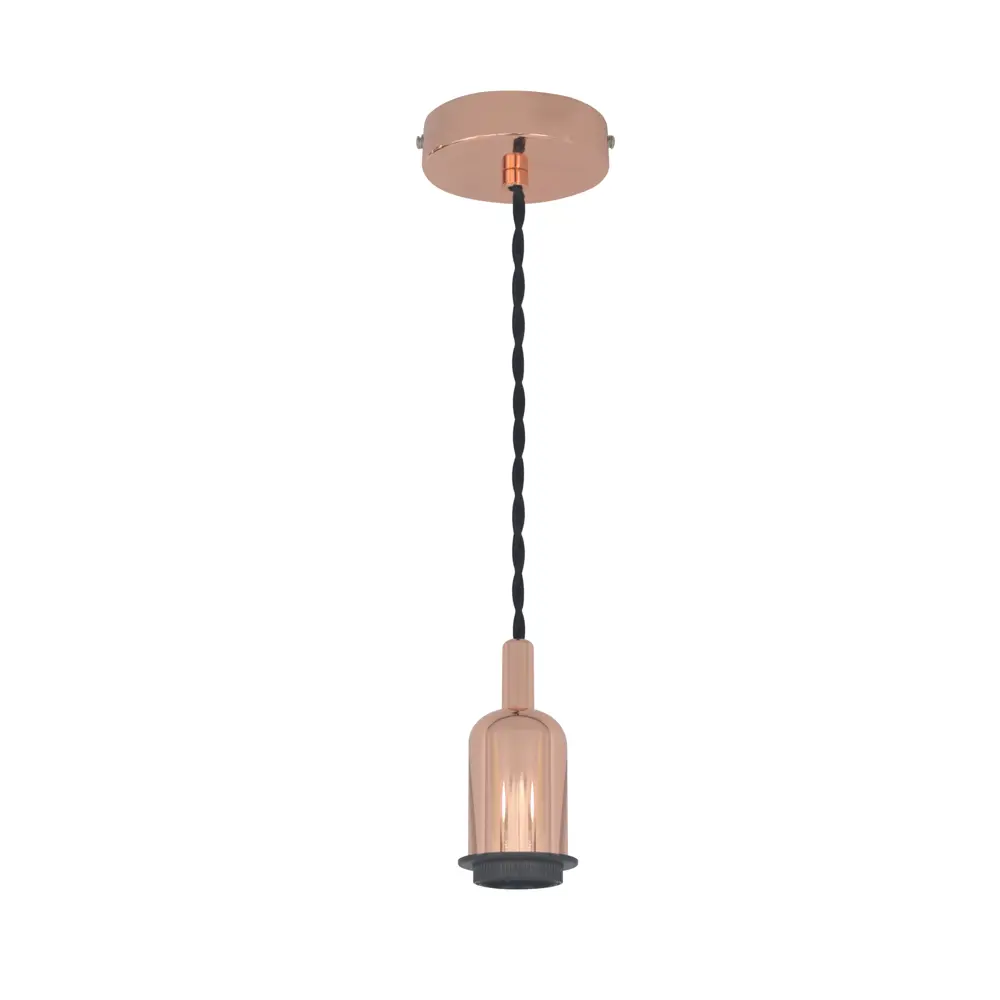 Шнур декоративный Hoopa 1xЕ27x60 Вт, цвет алюминий/медь 18616284 STLM-2199224 INSPIRE 