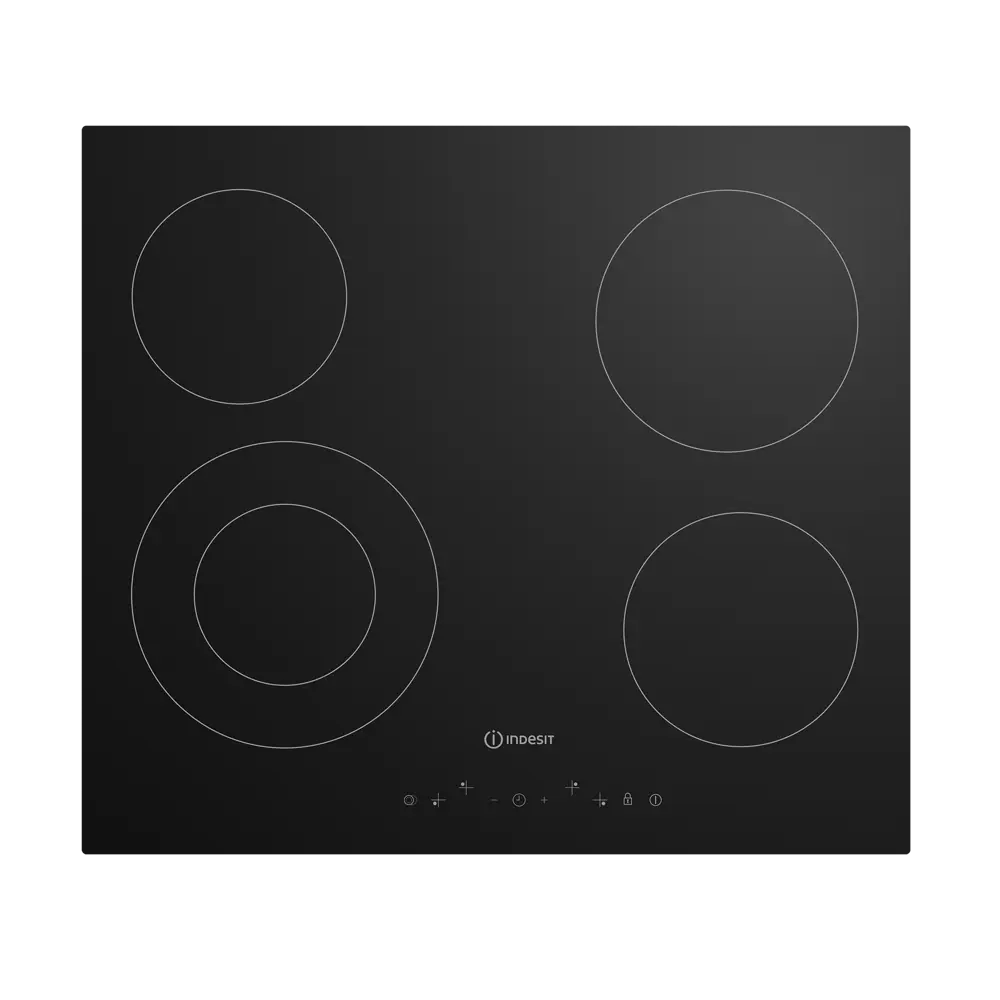 Электрическая варочная панель Indesit IRT 260 58x52 см 4 конфорки цвет черный 89376456 STLM-2209561  - Вид №1