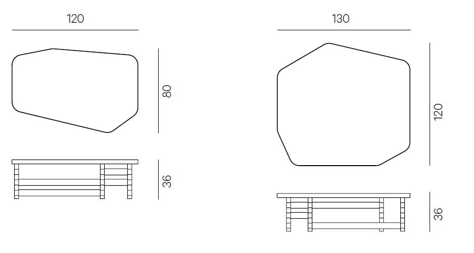 Журнальный столик с металлической трубкой и каменным верхом Henge OR ARCH-00120138 - Вид №3