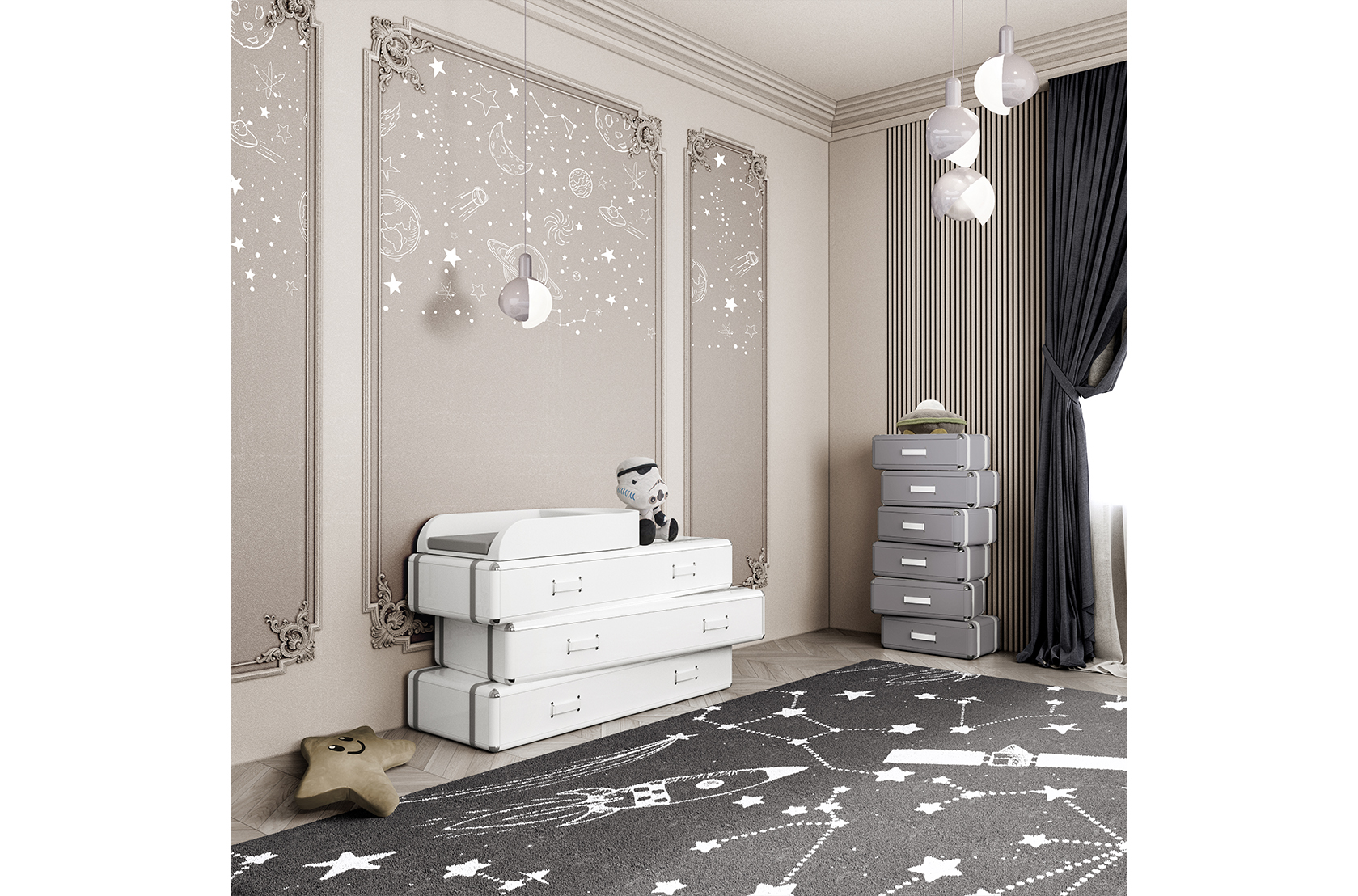 CIST323 Детские ковры Звездный Circu  - Вид №2