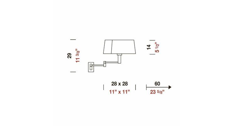 Panzeri A2322-2 Carré бра 72003 - Вид №2