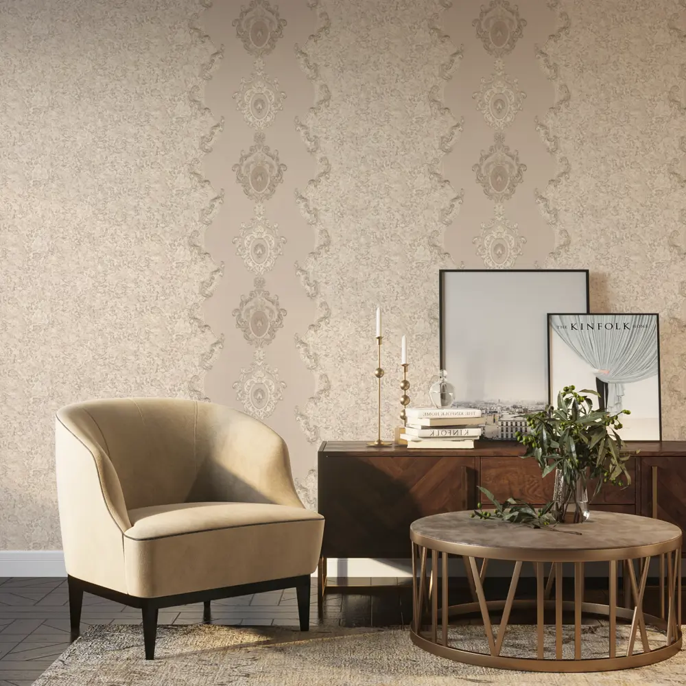 Обои флизелиновые Palitra Life Khiva бежевые 1.06 м PL71773-24 83537048 STLM-2139641 - Вид №2