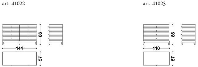 OPERA CONTEMPORARY Комод из дерева Elettra sun-id-1463601 - Вид №2