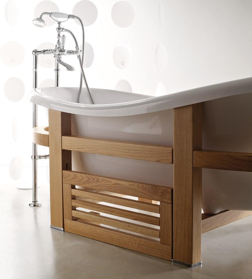 Gruppo Treesse Отдельностоящая овальная ванна на деревянных ножках Vasche in stile classico sun-id-1466384 - Вид №2