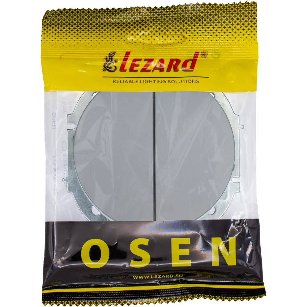 LEZARD Osen — встраиваемый выключатель с двумя клавишами, серый матовый 89424741 STLM-1565351 - Вид №7