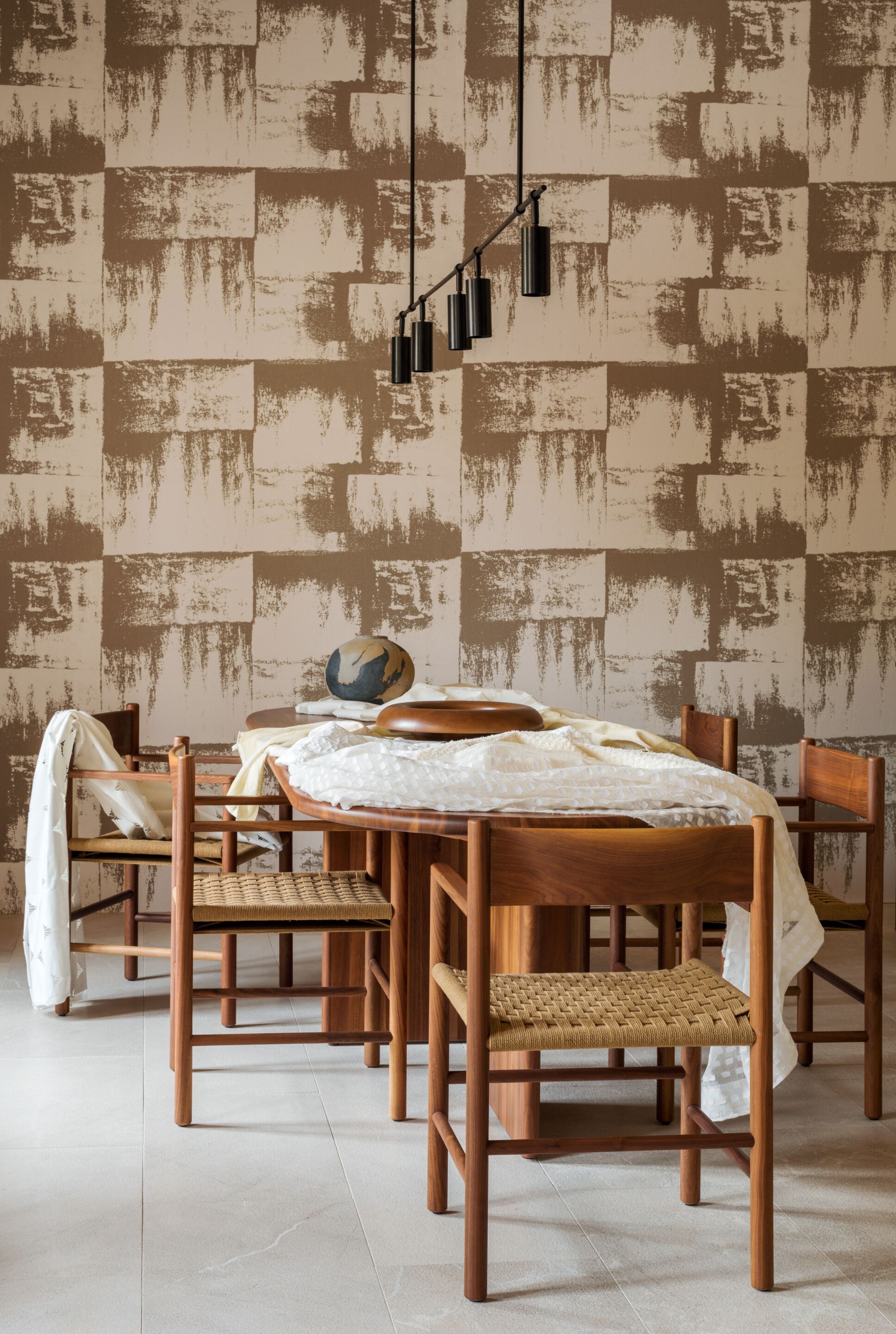 Льняная огнестойкая настенная ткань Élitis Lin Plâtré ARCH-00101421 - Вид №7