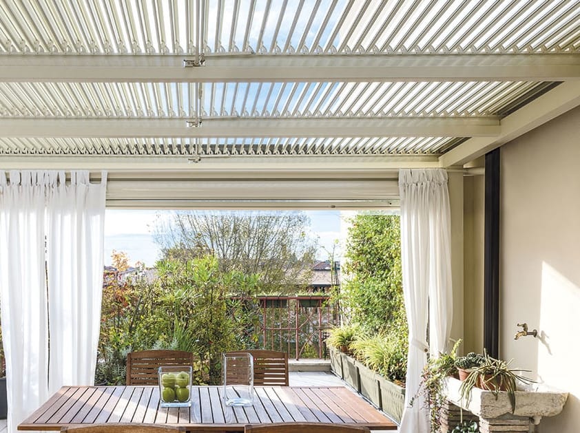 Пергола из алюминия с поворотными пластинами Mv Line Биоклиматика ARCH-00052896