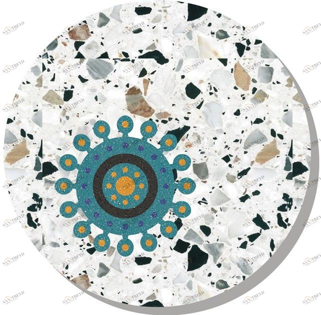 KAROISTANBUL Круглая столешница из венецианского терраццо Complementi d'arredo sun-id-1464750