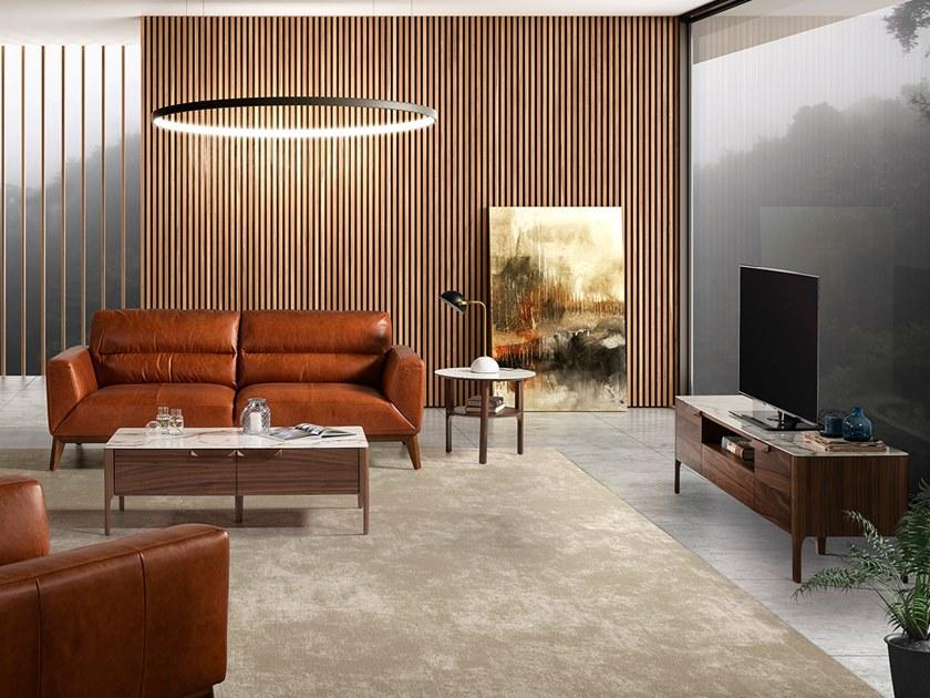 Angel Cerdá Низкая тумба под ТВ из шпона с распашными дверцами Nature life 3078 cp1806-tv Angel Cerda - Вид №3
