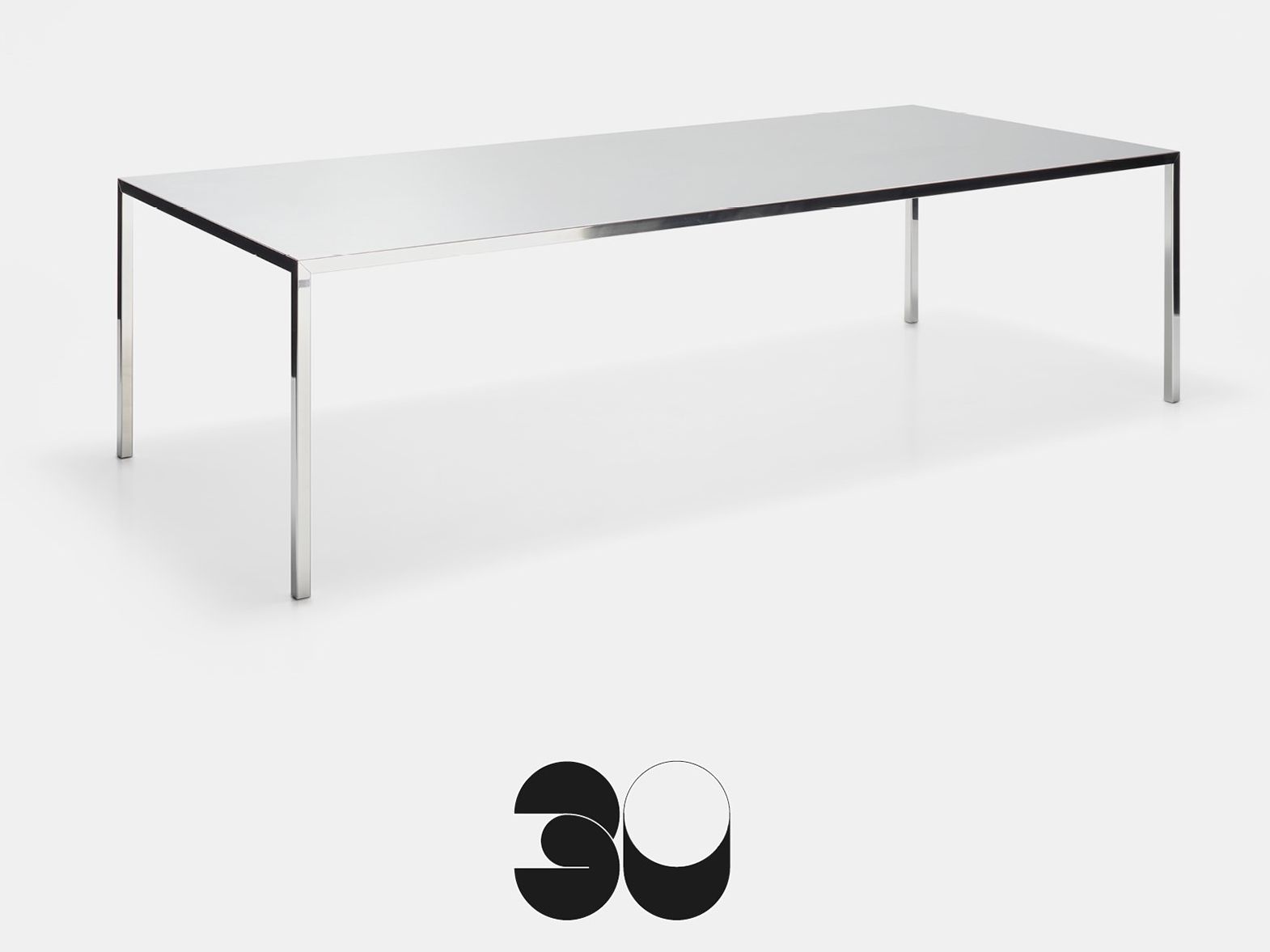 Прямоугольный алюминиевый стол MDF Italia Принцип легкости ARCH-00130778 - Вид №1