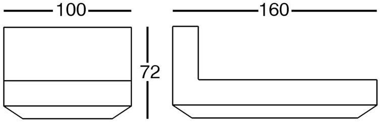 VONDOM Модульный садовый диван из полиэтилена Vela sun-id-1454622 - Вид №1
