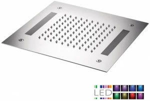 Rubinetterie Mariani Встроенная светодиодная душевая лейка из нержавеющей стали с хромотерапией Cromoterapia Sql-12