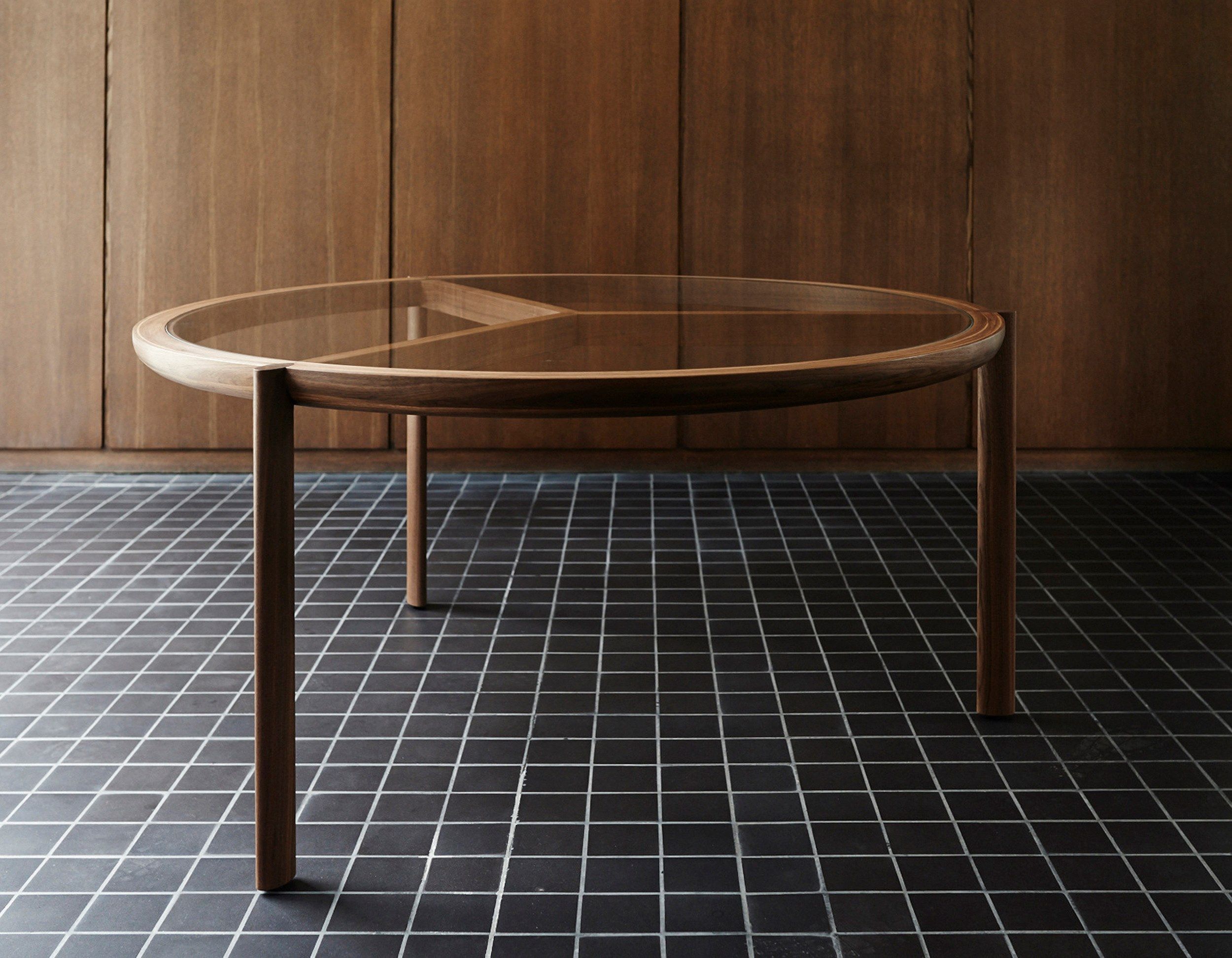 Круглый стол из дерева и стекла BassamFellows Спицы ARCH-00108457 - Вид №4