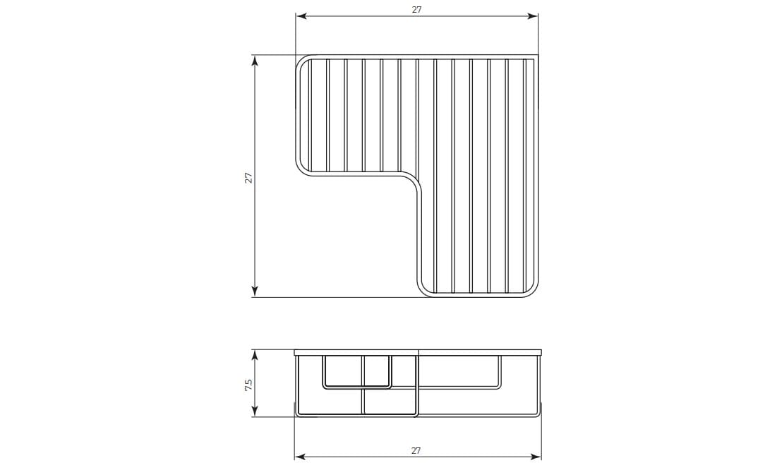 Латунный держатель дозатора Gaia Mobili Комплементы ARCH-00086537 - Вид №2