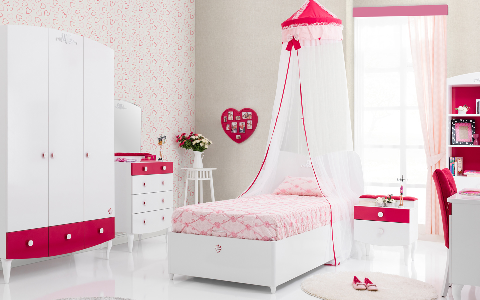 Балдахин на детскую кроватку Rosa CILEK YAKUT 00-3832094 Белый;розовый Santreyd  - Вид №3