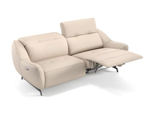 3-местный кожаный диван