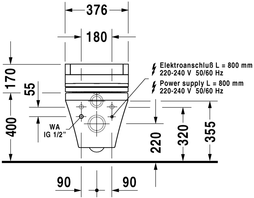 253759 Подвесной унитаз настенный Белый Duravit Durastyle Германия - Вид №12