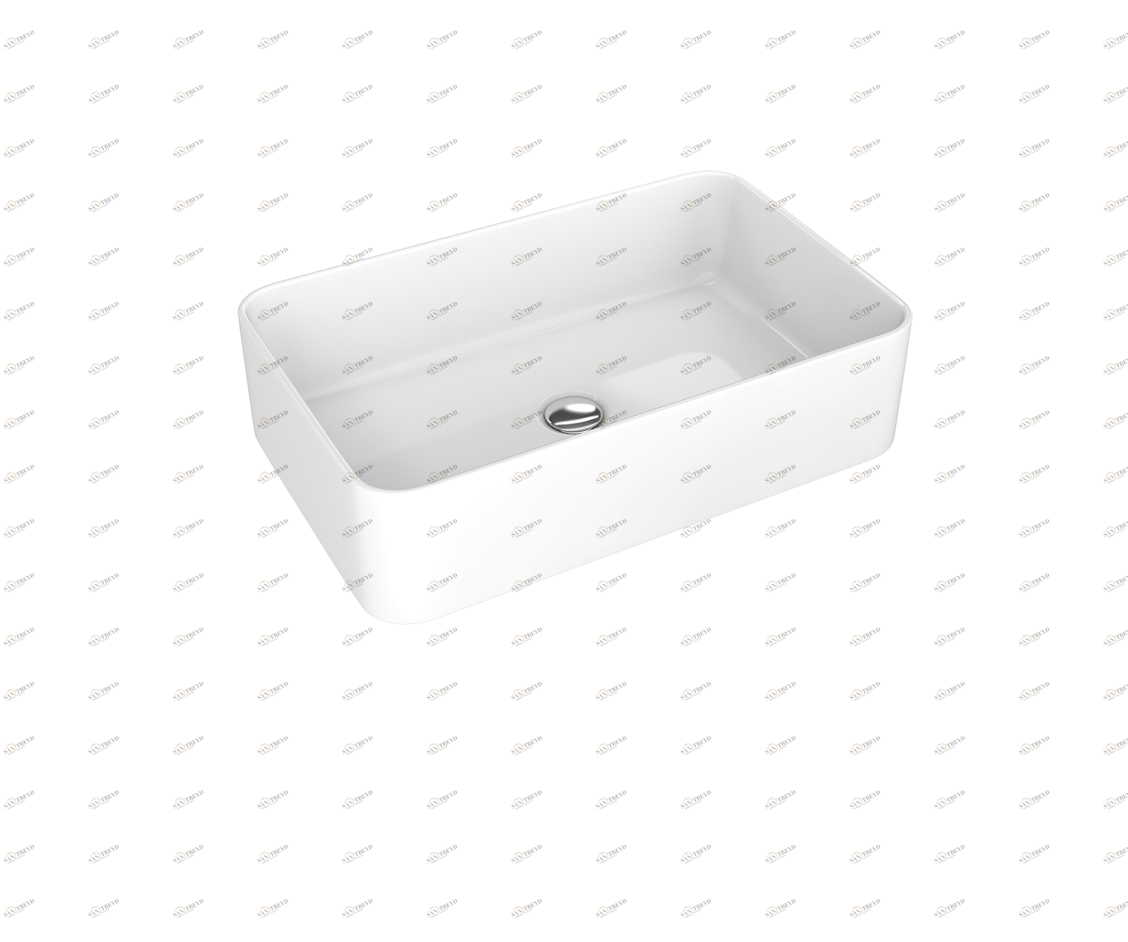 Олимпия 560 Накладная раковина на столешницу  прямоугольная KIROVIT Олимпия