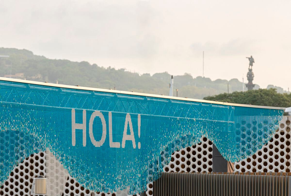 Фасадные ограждения из алюминиевых цепей Kriskadecor CLADDING MARINA PORT VELL ARCH-00027324 - Вид №6