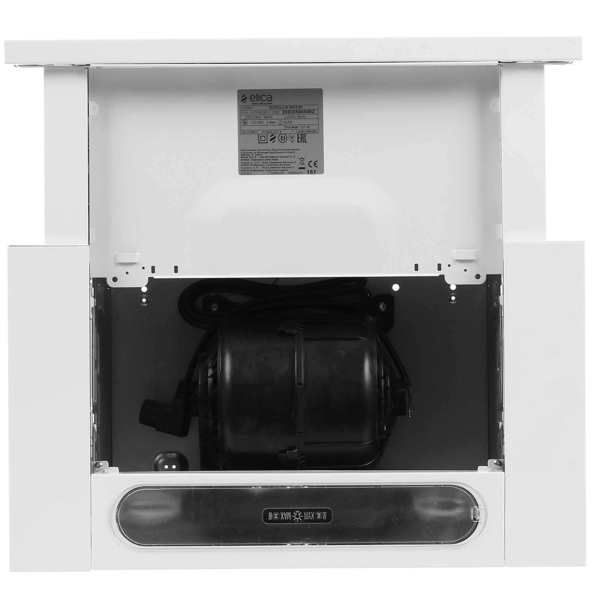 1106603 Вытяжка телескопическая Elica ELITE 14 LUX WH/A/50 белый/белый STDN-0140902 - Вид №8